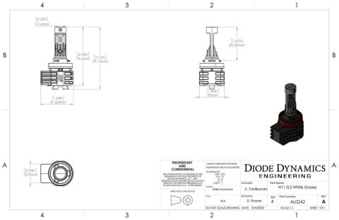 Diode Dynamics H11/H8/H9 White SL2 LED Bulbs (pair) thumbnail 7