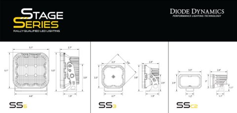 Diode Dynamics 17-22 Ford F250/F350/F450/F550 Super Duty Stage Series Backlit Ditch Light Kit thumbnail 6