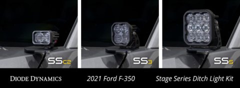 Diode Dynamics 17-22 Ford F250/F350/F450/F550 Super Duty Stage Series Backlit Ditch Light Kit thumbnail 7
