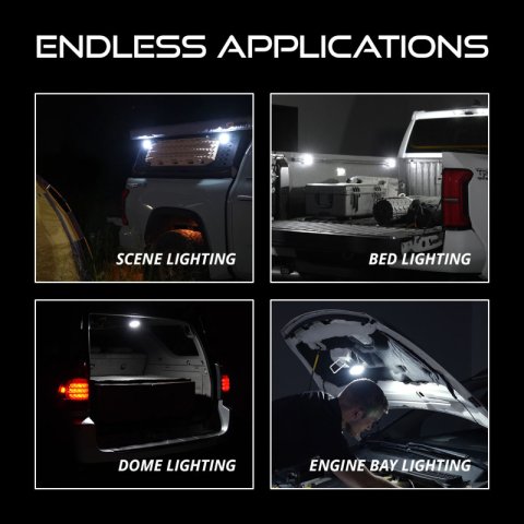 Diode Dynamics Stage Series SXS Rock Light Installer Kit - White Diffused M8 (8-pack) thumbnail 3