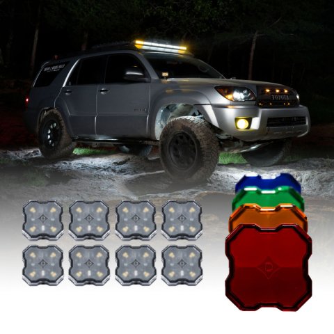 Diode Dynamics Stage Series SXS Rock Light Installer Kit - White Diffused M8 (8-pack) thumbnail 4
