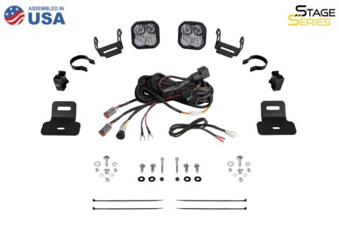 Diode Dynamics 17-24 Can-Am Maverick X3 SS5 Stage Series Ditch Light Kit - Sport Yellow Combo thumbnail 2