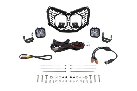 Diode Dynamics 17-24 Can-Am Maverick X3 Stage Series LED Grille Kit - Sport White Combo thumbnail 1