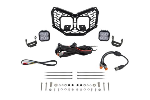 Diode Dynamics 17-24 Can-Am Maverick X3 Stage Series LED Grille Kit - Sport White Fog thumbnail 1