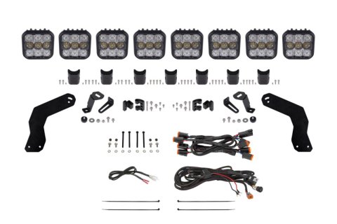 Diode Dynamics 17-24 Can-Am Maverick X3 SS5 Sport CrossLink Roof Lightbar Kit - White Combo thumbnail 1