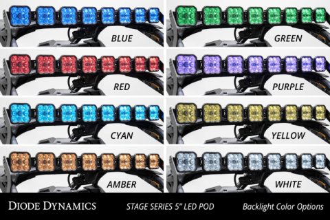 Diode Dynamics 17-24 Can-Am Maverick X3 SS5 Sport CrossLink Roof Lightbar Kit - White Combo thumbnail 2