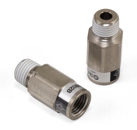 Air Lift Check Valve 1/4in FNPT x 1/4in MNPT - SMC - AKB02B-N02S thumbnail 1