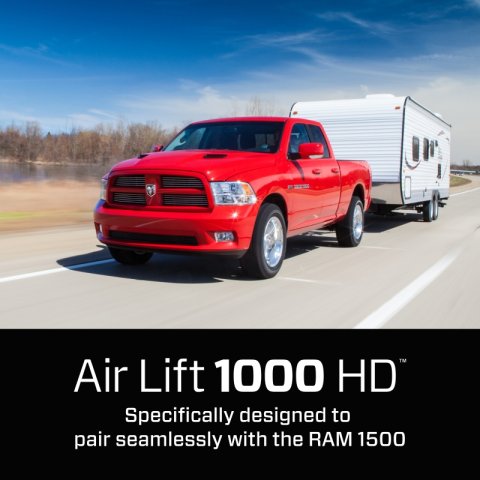 Air Lift 1000HD Rear Air Spring Kit for 09-18 Dodge Ram 1500 thumbnail 6