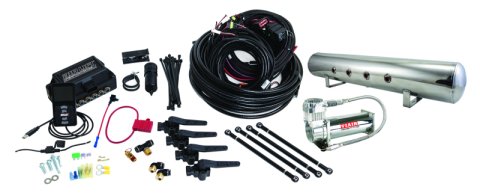 Air Lift Performance 3H (3/8 Air Line 5 Gal Polished Aluminum Tank VIAIR 444C Comp) thumbnail 1