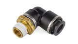 Air Lift Elbow- Male 1/4in Npt X 3/8in Tube thumbnail 1