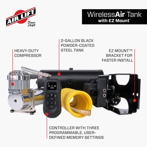 Air Lift Wireless Air Tank Kit w/ EZ Mount thumbnail 5