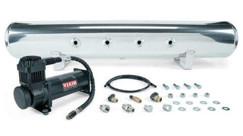 Air Lift 5 Gal. Polished Tank w/ Viair 444b Blk Compressor (Incl. Fittings & Mounting Hardware) thumbnail 1