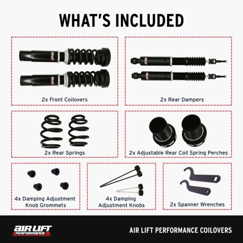 Air Lift Performance 09-16 Audi A4 / 07-17 Audi A5 Coilover Kit thumbnail 6
