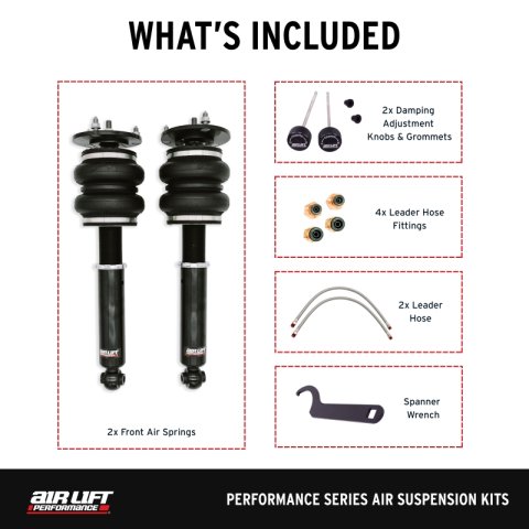 Air Lift Performance 89-00 Lexus LS400 Front Air Suspension Kit thumbnail 3