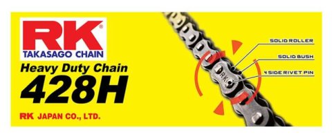 RK Chain RK-M 428H-132L - Natural