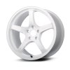 Gram Lights 57CR 18x9.5 +38 5x100 Ceramic White Pearl Wheel thumbnail 2