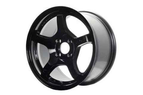 Gram Lights 57CR 18x8.5 +37 5x108 Glossy Black Wheel thumbnail 1