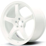 Gram Lights 57CR 15x8.0 +35 4x100 Ceramic White Wheel thumbnail 2