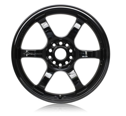 Gram Lights 57DR 18x9.5 +12 5x114.3 Glossy Black Wheel