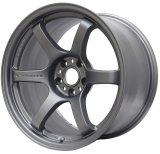 Gram Lights 57DR 15x8.0 +28 4x100 Gun Blue Wheel thumbnail 1