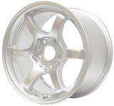 Gram Lights 57DR 15x8.0 +28 4x100 Sunlight Silver Wheel thumbnail 2