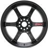 Gram Lights 57DR 17x9.0 +12 5x114.3 Semi Gloss Black Wheel thumbnail 4