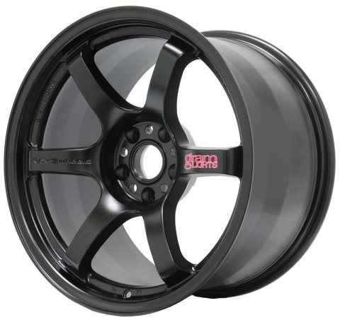 Gram Lights 57DR 18x9.5 +22 5x114.3 Semi Gloss Black Wheel thumbnail 3