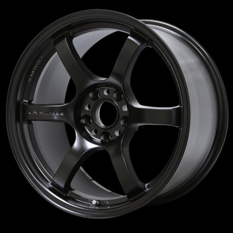 Gram Lights 57DR 18x9.5 +22 5x114.3 Semi Gloss Black Wheel thumbnail 4