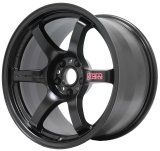 Gram Lights 57DR 18x10.5 +12 5x114.3 Semi Gloss Black Wheel thumbnail 2