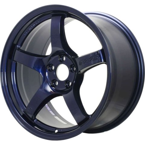 Gram Lights 57CR 18x9.5 +22 5x114.3 Eternal Blue Pearl Wheel thumbnail 2