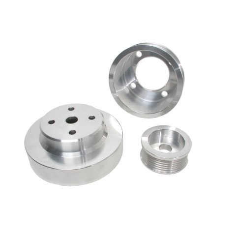 BBK 86-93 Mustang 5.0 Underdrive Pulley Kit - Lightweight CNC Billet Aluminum (3pc) thumbnail 2