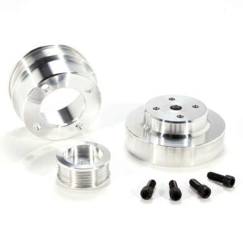 BBK 86-93 Mustang 5.0 Underdrive Pulley Kit - Lightweight CNC Billet Aluminum (3pc) thumbnail 8