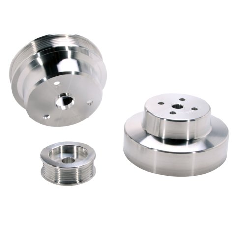 BBK 88-95 GM Truck 4.3 5.0 5.7 Underdrive Pulley Kit - Lightweight CNC Billet Aluminum (3pc) thumbnail 8