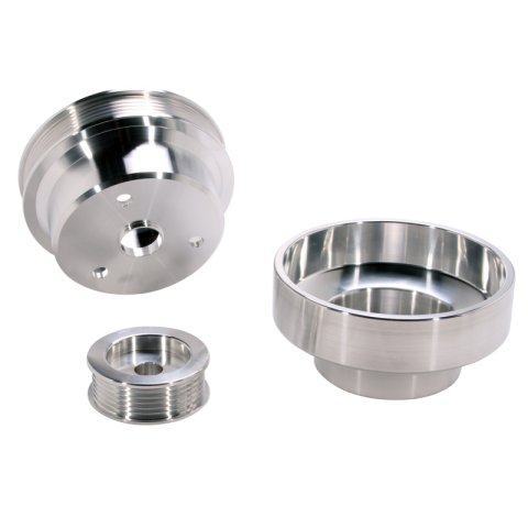 BBK 88-95 GM Truck 4.3 5.0 5.7 Underdrive Pulley Kit - Lightweight CNC Billet Aluminum (3pc) thumbnail 9