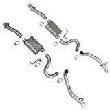 BBK 87-93 Mustang GT Cat Back Kit Varitune Mufflers - Aluminized turn downs thumbnail 3