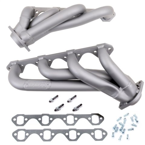 BBK 79-93 Mustang 351 Swap Shorty Unequal Length Exhaust Headers - 1-5/8 Titanium Ceramic thumbnail 2