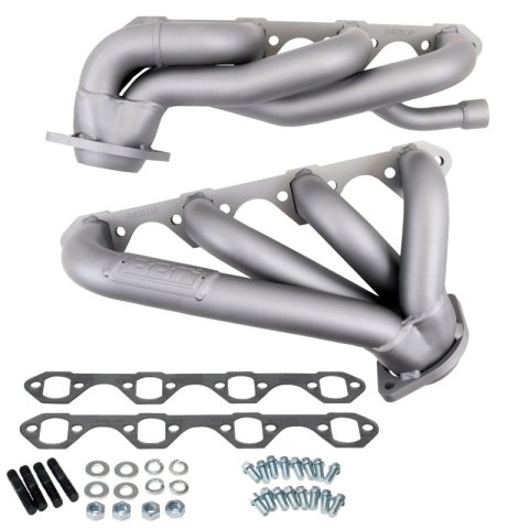 BBK 87-95 Ford F150 Truck 5.8 351 Shorty Unequal Length Exhaust Headers - 1-5/8 Titanium Ceramic thumbnail 1
