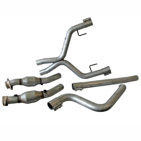 BBK 05-09 Mustang 4.0 V6 True Dual Cat Back Exhaust Conversion Kit With X pipe thumbnail 3