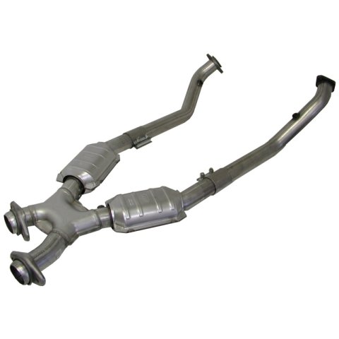BBK 96-98 Mustang 4.6 GT High Flow X Pipe With Catalytic Converters - 2-1/2 thumbnail 2