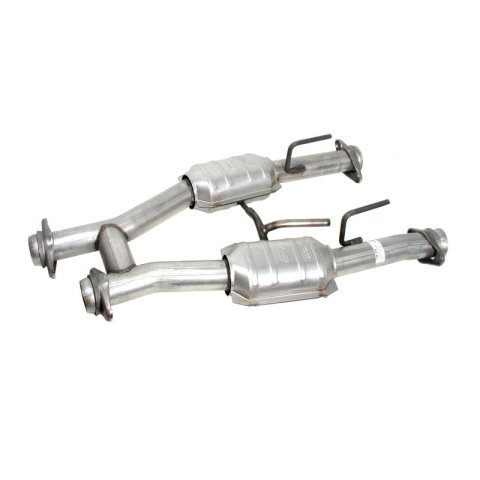 BBK 79-93 Mustang 5.0 Short Mid H Pipe With Catalytic Converters 2-1/2 For BBK Long Tube Headers thumbnail 3