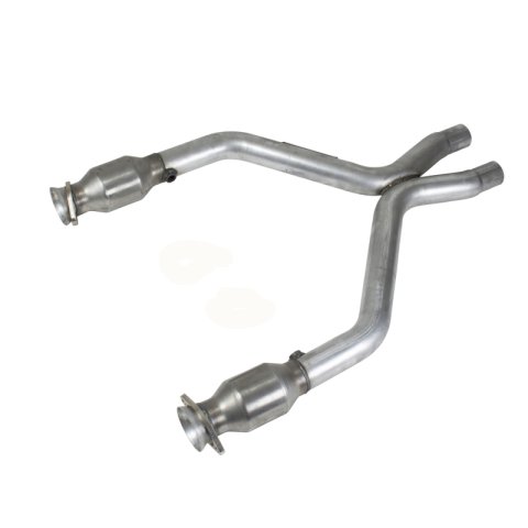 BBK 11-14 Mustang 3.7 V6 Short Mid X Pipe With Catalytic Converters 2-1/2 For BBK Long Tube Headers thumbnail 1