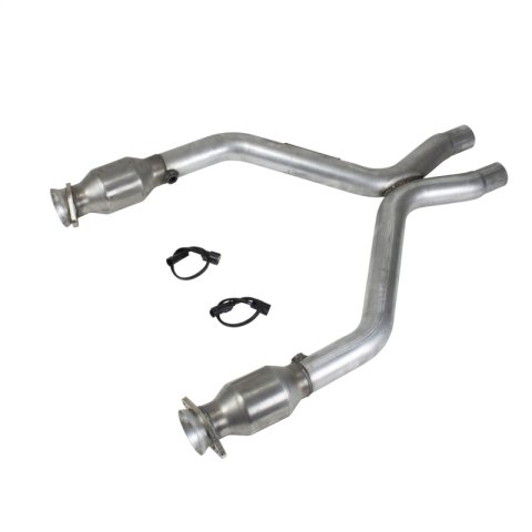 BBK 11-14 Mustang 3.7 V6 Short Mid X Pipe With Catalytic Converters 2-1/2 For BBK Long Tube Headers thumbnail 3
