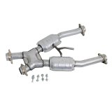 BBK 94-95 Mustang 5.0 Short Mid X Pipe With Catalytic Converters 2-1/2 For BBK Long Tube Headers thumbnail 1