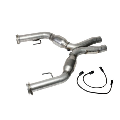 BBK 05-10 Mustang 4.6 Short Mid X Pipe With Catalytic Converters 2-3/4 For BBK Long Tube Headers thumbnail 1