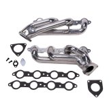 BBK 99-04 GM Truck SUV 6.0 Shorty Tuned Length Exhaust Headers - 1-3/4 Silver Ceramic thumbnail 2