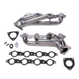 BBK 99-04 GM Truck SUV 6.0 Shorty Tuned Length Exhaust Headers - 1-3/4 Silver Ceramic thumbnail 4