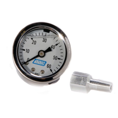 BBK Liquid Filled EFI Fuel Pressure Gauge 0-60 PSI thumbnail 2
