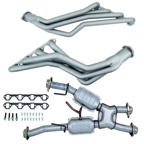BBK 79-93 Ford Mustang 5.0L 1-5/8 Long Tube Headers w/High Flow Catted X-Pipe (Ti Ceramic)