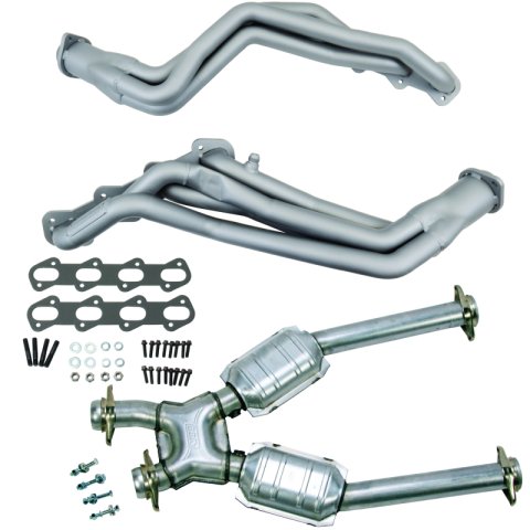 BBK 99-04 Ford Mustang Cobra/Mach1 1-5/8 Long Tube Headers w/High Flow Catted X-Pipe (Ti Ceramic) thumbnail 1