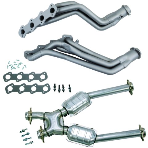 BBK 96-04 Ford Mustang 4.6L 2V (M/T Only) 1-5/8 Headers w/High Flow Catted X-Pipe (Ti Ceramic) thumbnail 4